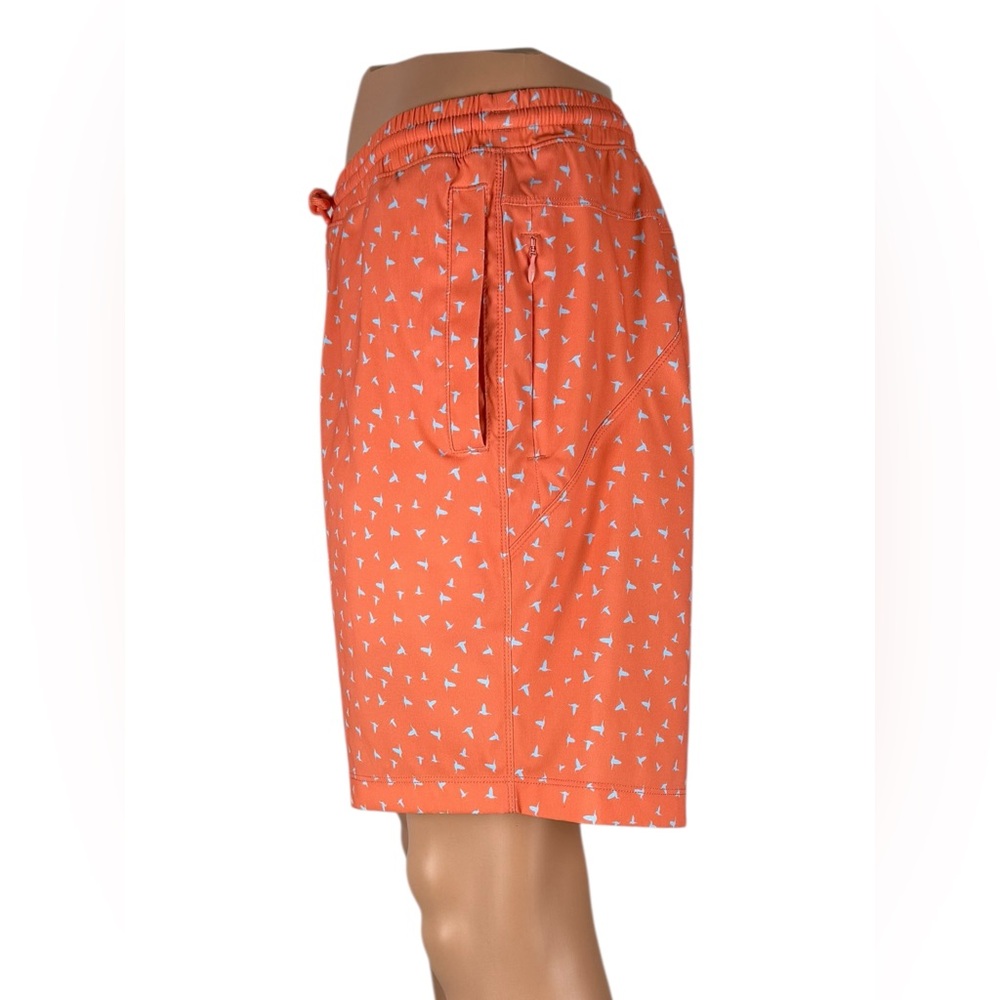 Bird Dogs 2XL Inner Banks Lined Swim Trunks Shorts Orange Drawstring Waist EUC - Picture 3 of 9